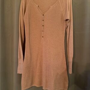 Peruvian Connection Pink Long Sleeve Henley Top